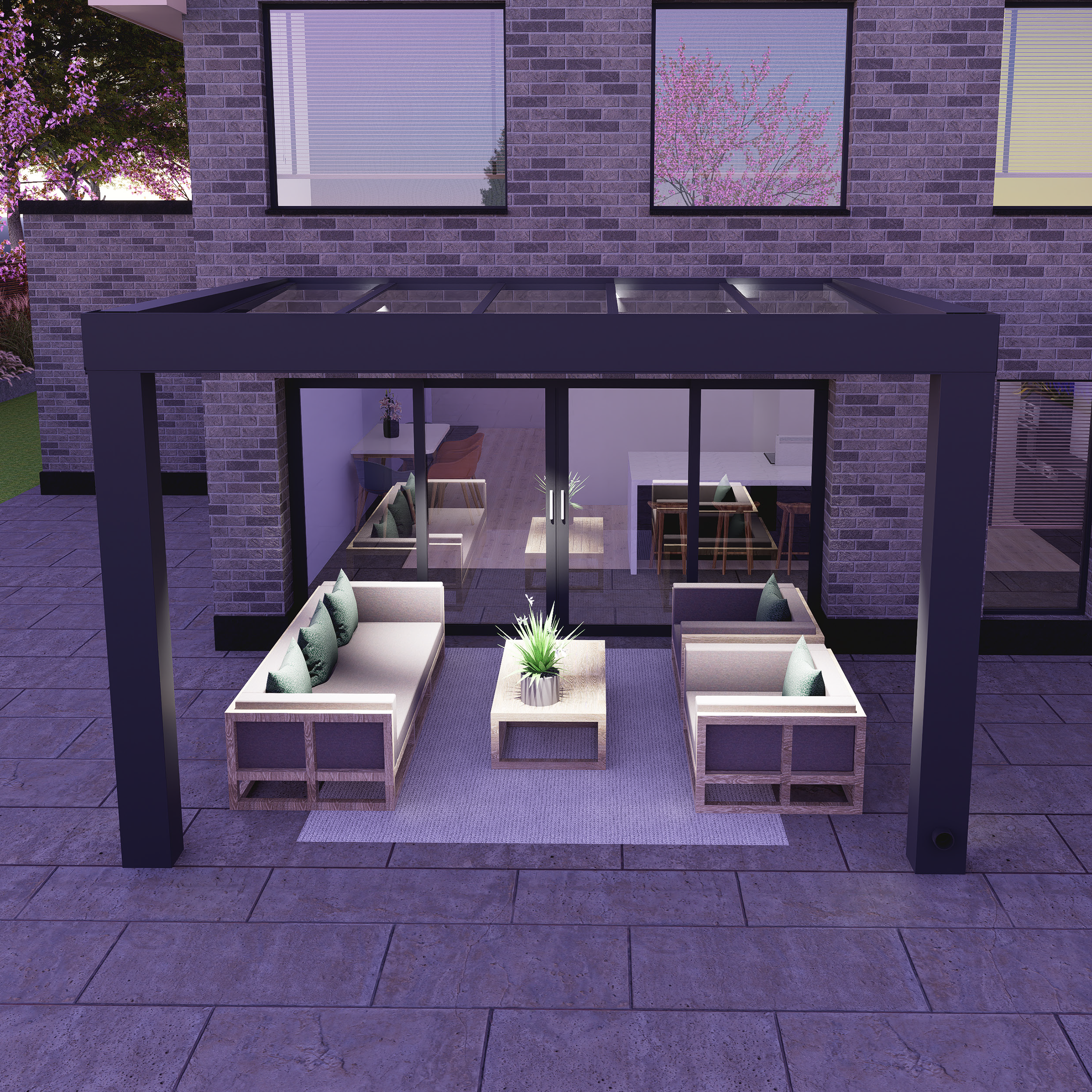 SQUARE (Getöntes Glas)